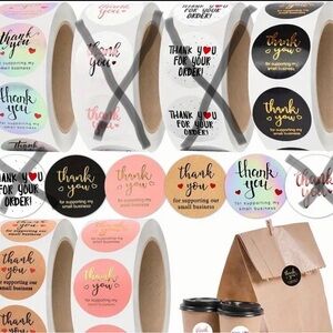 “Thank You for Supporting My Small Business” Stickers.  1 roll of 500 stickers.